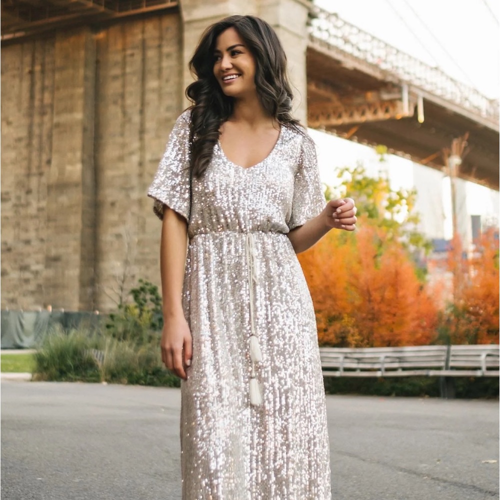 Morning Lavender Celia Sequin Dress